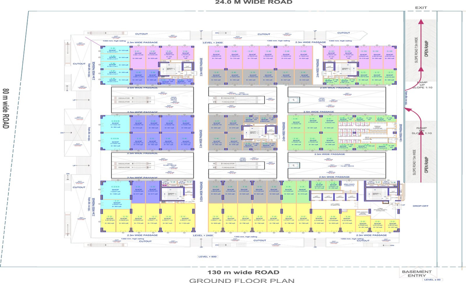 Nirala Gateway Ground floor plan